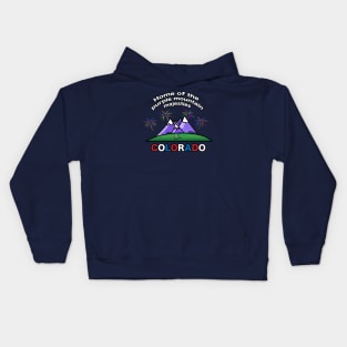 Colorado Purple Mountain Majesties Back Printed Kids Hoodie